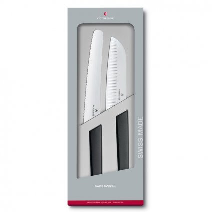 Sada nožů Victorinox Swiss Modern 2 ks černá
