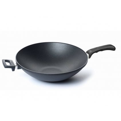 Titanová pánev Wok O 32 cm s rukojetí Titanium Nowo WOLL