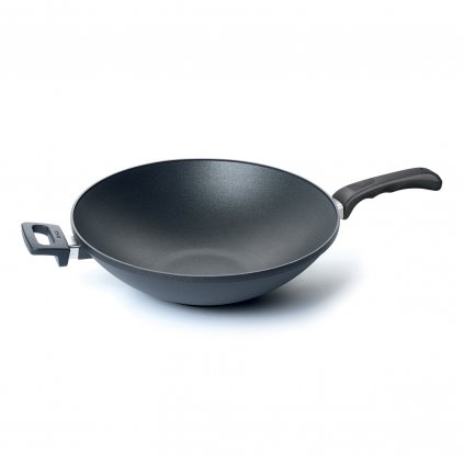 Titanová pánev Wok O 36 cm s rukojetí Titanium Nowo WOLL