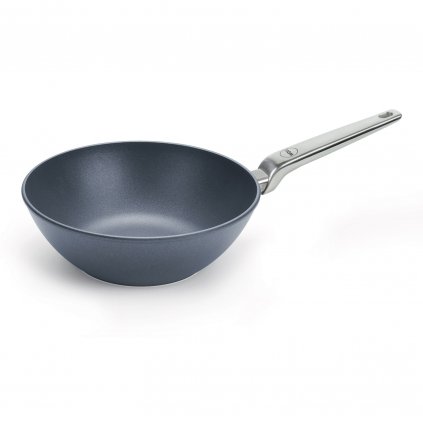 Titanová indukční pánev Wok O 26 cm s nerezovou rukojetí Diamond Lite PRO WOLL