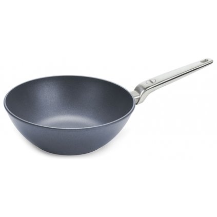 Titanová indukční pánev Wok O 32 cm s nerezovou rukojetí Diamond Lite PRO WOLL