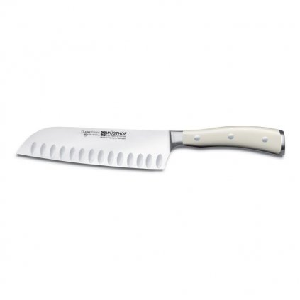 Nůž Santoku s výbrusem 17 cm Classic Ikon creme WÜSTHOF