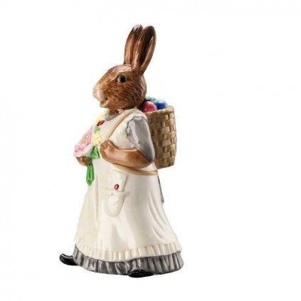 Hutschenreuther Hasenfiguren Bunny Lady Rabbit Women With Basket