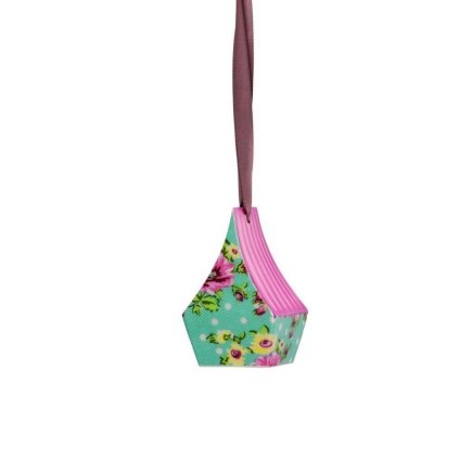 Závěsná dekorace domeček Springtime Flowers Turkis Rosenthal 10,7x4,4 cm