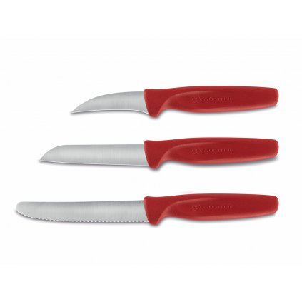 Sada nožů na zeleninu Create Wüsthof červené 3 ks