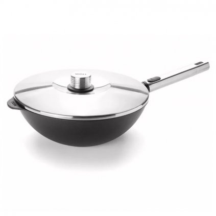 Wok DIAMOND PRO XR LOGIC 28 cm, s poklicí, WOLL