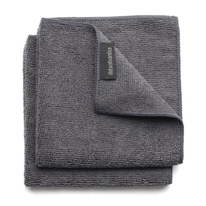 Utěrka z mikrovlákna, sada 2 ks, šedá, Brabantia