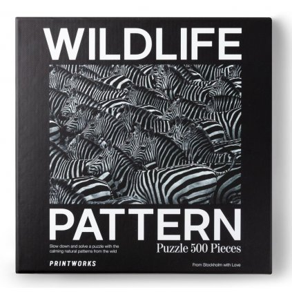 Puzzle Vzory divočiny - Zebra Printworks 500 dílků