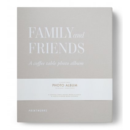 Fotoalbum Family and Friends L Printworks stříbrné