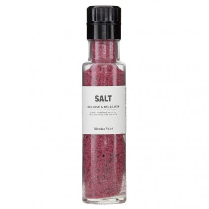 Sůl s červeným vínem a bobkovým listem Nicolas Vahé 340 g