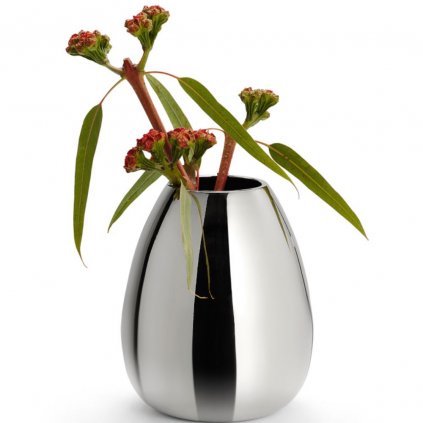 Váza ANAIS Philippi 23 cm stříbrná
