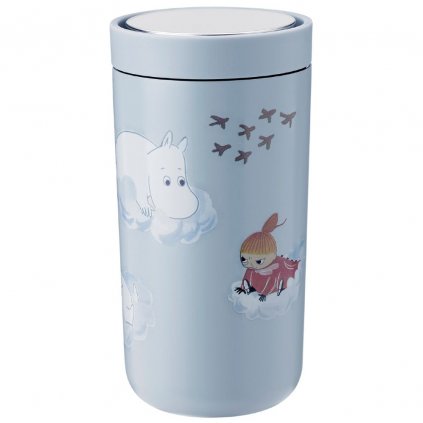 Termohrnek TO GO CLICK MOOMIN Stelton 0,2 l matný oblačný