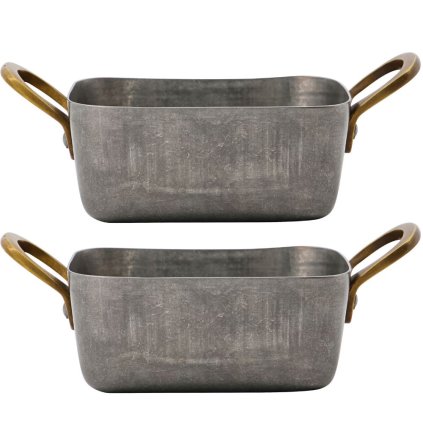 Mini servírovací pekáč PRESENTATION, sada 2 ks, šedá, Nicolas Vahé