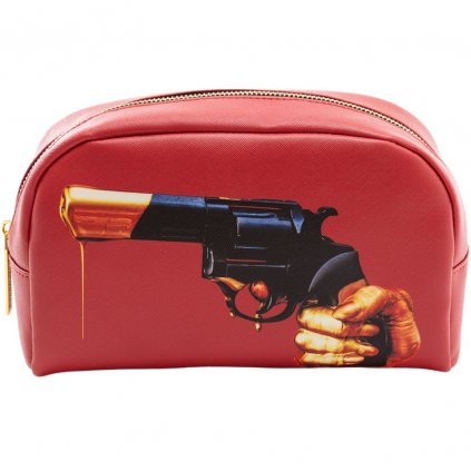 Kosmetická taštička TOILETPAPER REVOLVER Seletti 23 x 13 cm červená