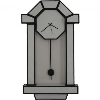 Nástěnné hodiny CUT & PASTE Seletti 71 cm černobílé