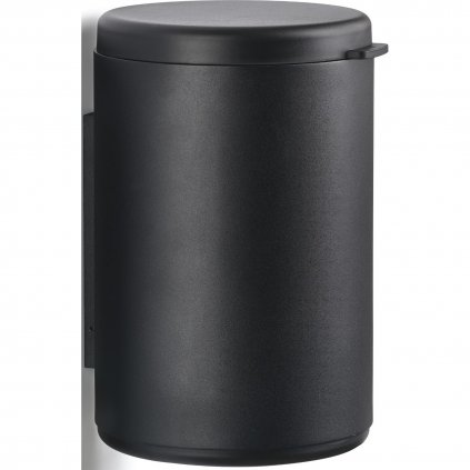 Koupelnový odpadkový koš RIM 3,3 l, nástěnný, černá, hliník, Zone Denmark