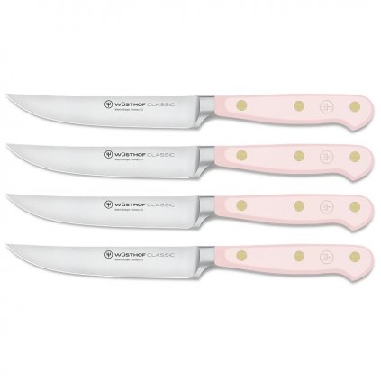 Nože na steaky CLASSIC COLOUR, sada 4 ks, 12 cm, růžová himalájská sůl, Wüsthof