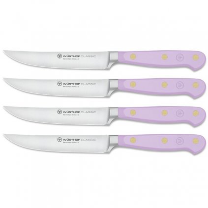 Nože na steaky CLASSIC COLOUR, sada 4 ks, 12 cm, fialová, Wüsthof
