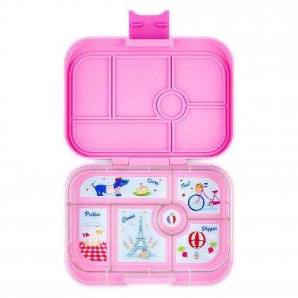 Bento box ORIGINAL 6 růžová / Paříž, 625 ml, Yumbox