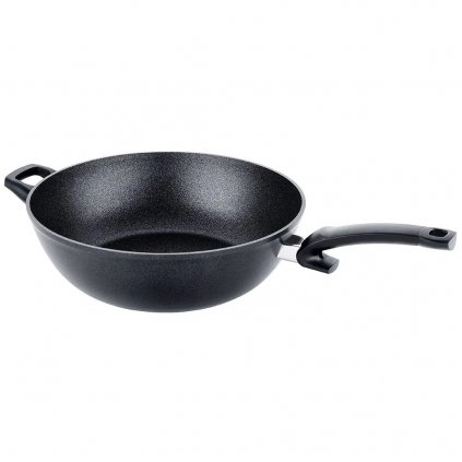 Wok ADAMANT 32 cm, černá, hliník, Fissler