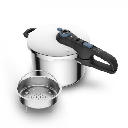 Tlakový hrnec SECURE TRENDY P2584401 8 l, nerezová ocel, Tefal