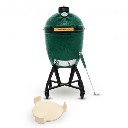 Gril na dřevěné uhlí M 38 cm, + pojízdný stojan + ConvEGGtor + pohrabáč, Big Green Egg