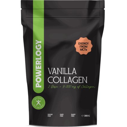 Kolagen 300 g, vanilka, prášek, Powerlogy