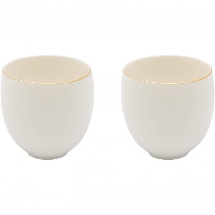 Hrnek na čaj CANTERBURY 280 ml, sada 2 ks, bílá, porcelán, Bredemeijer