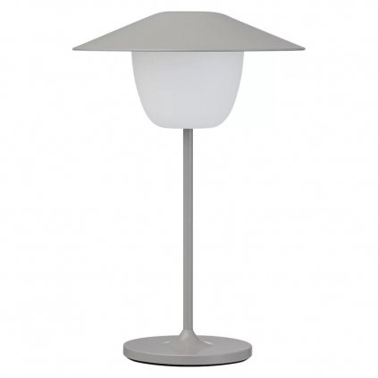 Přenosná stolní lampa ANI MINI 21 cm, LED, satelitní šedá, hliník, Blomus