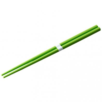 Jídelní hůlky 22,5 cm, světle zelená / bílá, keramika, MIJ