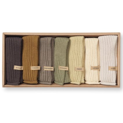 Utěrka DAY 26 x 26 cm, sada 7 ks, bavlna, ferm LIVING