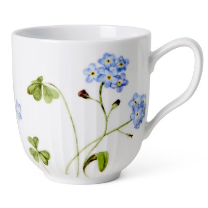 Hrnek HAMMERSHOI SUMMER - FORGET ME NOT 330 ml, bílá, porcelán, Kähler