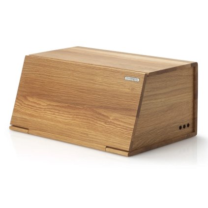 Chlebník s prkénkem 40 cm, hnědá, dubové dřevo, Continenta