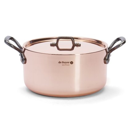 Hrnec PRIMA MATERA 24 cm, s poklicí, měď, de Buyer