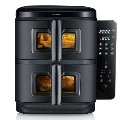 Horkovzdušná fritéza FR 2468 2 x 5,5 l, černá, Severin