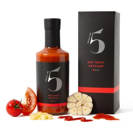 Gurmánská chilli omáčka HOT SPICY KETCHUP 200 ml, Chilli No5