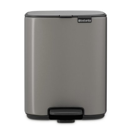 Pedálový odpadkový koš BO 7 l, platinová, ocel, Brabantia