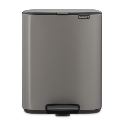 Pedálový odpadkový koš BO 12 l, platinová, ocel, Brabantia
