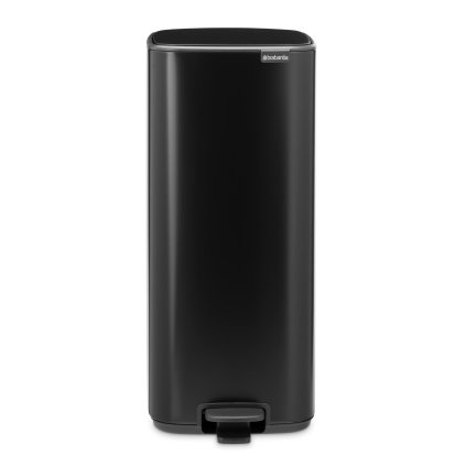 Pedálový odpadkový koš BO 30 l, matná černá, ocel, Brabantia