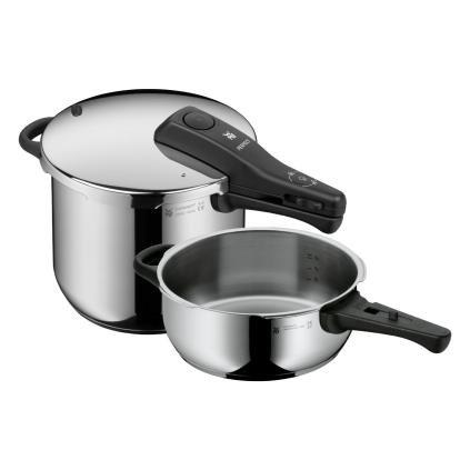 Tlakový hrnec PERFECT ONE, sada 2 ks, stříbrná, nerezová ocel, WMF