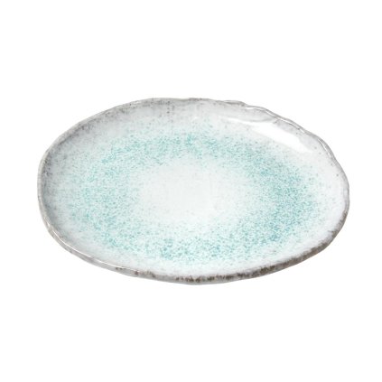 Jídelní talíř AQUA SPLASH 30 cm, modrá, keramika, MIJ