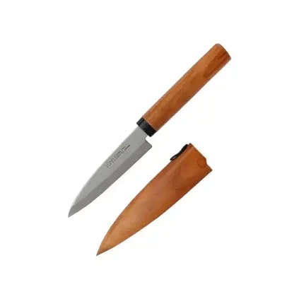 Nůž na ovoce 9 cm, s dřevěným pouzdrem, KAI