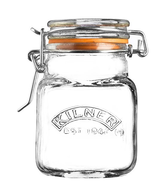 Dóza na potraviny s klipem Kilner hranatá 70 ml