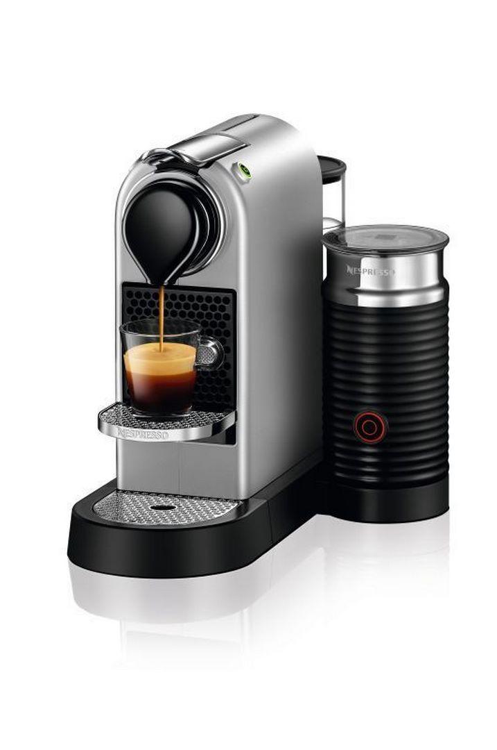 Kávovar na kapsle KRUPS Nespresso Citiz & Milk stříbrný