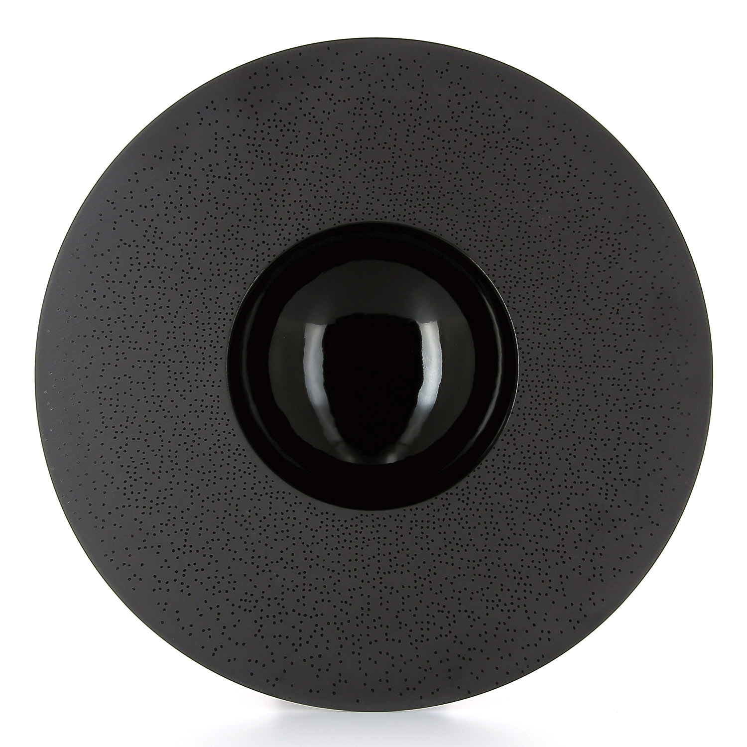 Talíř Sphere černý s černým zdobením Solid REVOL