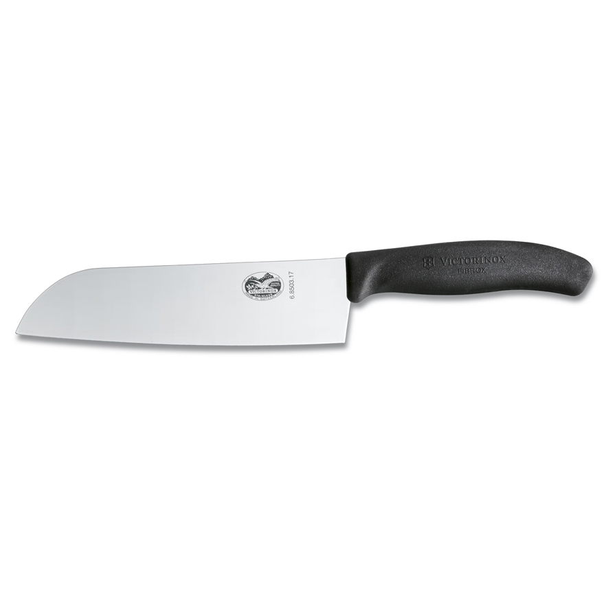 Nůž Santoku Victorinox 17 cm černý