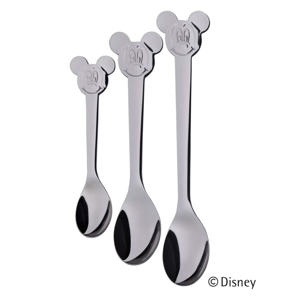 Set 3 lžiček Mickey Mouse WMF