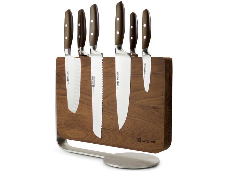 Sada nožů s magnetickou deskou 7díllná WÜSTHOF Epicure - Wüsthof Magnetický blok s noži EPICURE, 6 dks