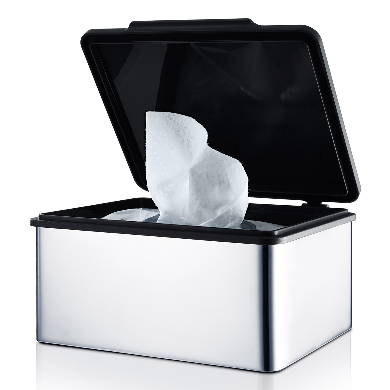 Box na vlhčené ubrousky MENOTO, leštěný nerez, Blomus