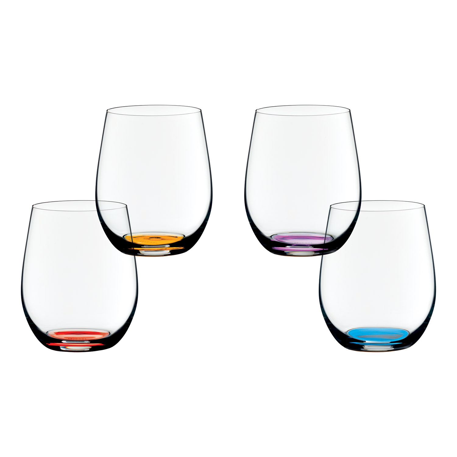 Set barevných sklenic Happy O Volume 2 Riedel - Riedel Barevné křišťálové sklenice Happy O 4 x 320 m
